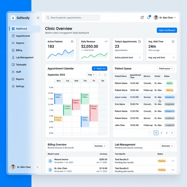 Softlexify UI Mockup